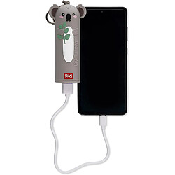 SANAG - Chargeur Portable - My Super Power, Recharge 2 Appareils Simultanément, Câble Usb Type C Inclus, Banque D'Alimentation Portable, Diamètre 3,5 Cm, Hauteur 11,60 Cm, Koala