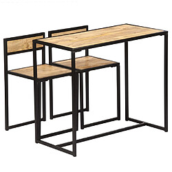 vidaXL Ensemble de salle à dîner 3 pcs Bois de manguier solide