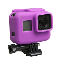 Acheter Wewoo Coque Violet pour GoPro HERO5 Bordure Silicone Cadre de montage Boîtier Housse de protection de