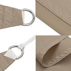 ComfortXL Voile De Parasol Tissu Oxford Carré 6x6 M Taupe pas cher