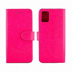 Avis Wewoo Housse Coque Pour Galaxy A51 Crazy Horse Texture de protection en cuir à rabat horizontal avec support et fentes cartes et portefeuille et cadre photo Magenta