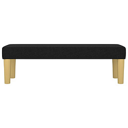 Helloshop26 Banc banquette 100 x 30 x 30 cm tissu noir 02_0010609