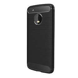 Avis Wewoo Coque noir pour Motorola Moto G5 Plus Texture de fibre de carbone brossé Antichoc TPU housse de protection