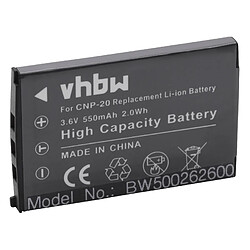 vhbw Batterie compatible avec Easypix W510 Unterwasserkamera appareil photo reflex (550mAh, 3,6V, Li-ion)