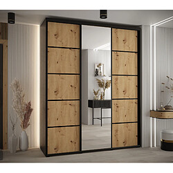 Abiks Meble Armoire DAVOS 5 À Portes Coulissantes 235,2/180/60 3 Portes