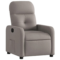 Maison Chic Fauteuil Relax pour salon, Fauteuil inclinable Taupe Tissu -GKD20547