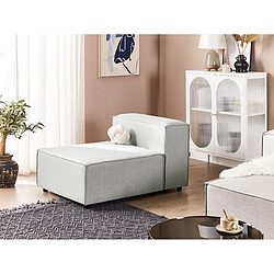 Beliani Section 1 place de canapé modulable en tissu gris APRICA