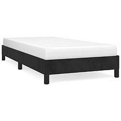 Maison Chic Lit adulte - Lit simple Cadre de lit,Structure du lit Contemporain Noir 90x200 cm Velours -MN63755