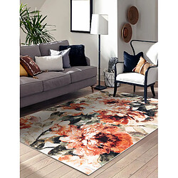 Acheter RUGSX Tapis ANTIKA 24 tek, fleurs, feuilles moderne, lavable - terre cuite 120x170 cm