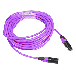 Wewoo Câble audio pour mixeur XRL mâle / femellelongueur 1m violet