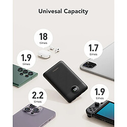 SANAG Petite Batterie Externe 10,000 Mah Avec Câbles Intégrés Chargeur Rapide, Mini Power Bank Usb C Voyage Essentiels Chargeur Portable Pour Samsung/Google/Iphone 16/15/14/13, Noir Foncé