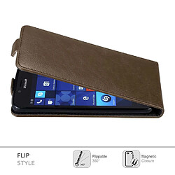 Cadorabo Coque Nokia Lumia 950 Etui en Marron