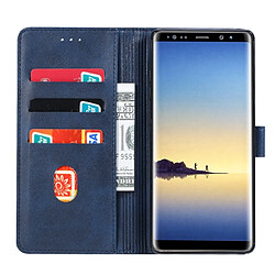 Acheter Wewoo Housse Coque Pour Galaxy Note 8 GUSSIM Business Style Étui en cuir à rabat horizontal avec support et fentes cartes et portefeuille bleu