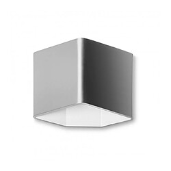 LEDS C4 Jet - Aluminium Brossé Blanc Applique LED - Aluminium - 7.5W - Ampoules incluses - Dimensions 16.4 x 14.9 x 9.3 cm