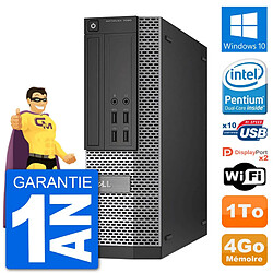 PC Dell OptiPlex 7020 SFF Intel G3220 RAM 4Go Disque Dur 1To Windows 10 Wifi - Occasion