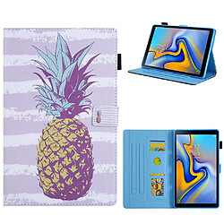 Etui en PU impression de modèle flip avec porte-carte ananas pour votre Samsung Galaxy Tab A 8.0 Wi-Fi (2019) SM-T290/T295