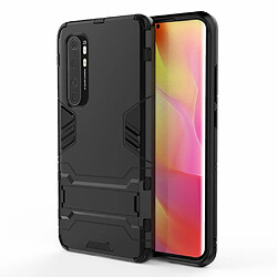 Coque en TPU Hybride 2 en 1 avec béquille noir pour votre Xiaomi Mi Note 10 Lite