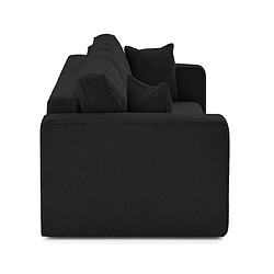 Bestmobilier Topaze - canapé droit 3 places convertible avec coffre en velours texturé