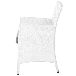 Acheter Beliani Chaise de jardin ITALY Blanc