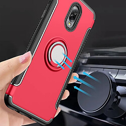 Wewoo Coque Étui de protection magnétique à 360 degrés avec anneau de rotation pour Galaxy C8 / J7 Plus or pas cher