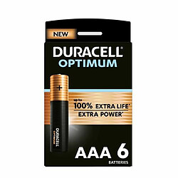 Pack de 6 piles AAA Duracell Optimum, 1,5 V LR03