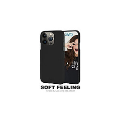 JAYM - Coque Silicone Soft Feeling Noire pour Apple iPhone 14 - Finition Silicone - Toucher Ultra Doux