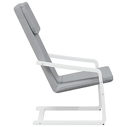 Acheter vidaXL Chaise de relaxation Gris clair Tissu