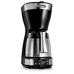 DeLonghi Autentica ICM 16731 Cafetière Electrique 1200W 1.25L Anti Goutte Acier Inoxydable Noir