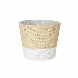 Ibergarden Cache-pot Blanc Corde Plastique 19,5 x 17,5 x 19,5 cm (24 Unités)