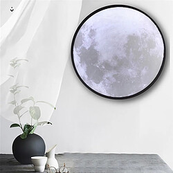 Avis Universal 20 cm miroir de salle de bains créatif LED maquillage mural pendaison miroir de rasage lampe lune accessoires de décoration de la maison | miroir de bain