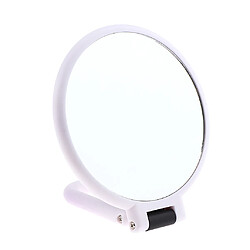 Miroir grossissant de poche double face à miroir rond avec trou de suspension X10