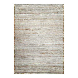 Thedecofactory MARAGE - Tapis tissé et tressé en jute et coton naturel 120x170 