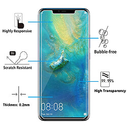 X2 Verre trempé Incurvé huawei Mate 20 Pro Couverture Complète Protection Ecran Protecteur d'écran Ultra Résistant X2 Little Boutik®