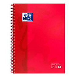 Avis Cahier Oxford EUROPEANBOOK 1 Rouge A4+ 80 Volets 5 Pièces (25 Unités)