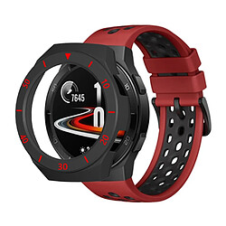 Coque en TPU bicolore avec échelle noir/rouge pour votre Huawei Watch GT2e