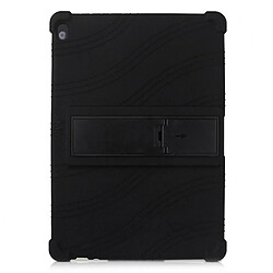 Coque en silicone avec béquille coulissante noir pour votre Lenovo Tab M10 TB-X605F