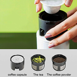 Universal Mini machine à café automatique portable 200ml machine à café expresso casserole en acier inoxydable main électrique USB tasse de café | broyeur à café fait à la main pas cher