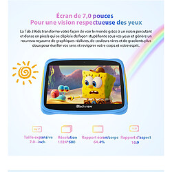 Blackview Tab 3 kids 7" Éducative Tablette Tactile pour Enfants -Bleu 32Go pas cher