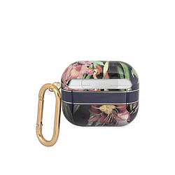 Guess Maroquinerie Guess Coque pour Airpods 3 Flowers avec Anneau Multicolore