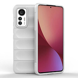 Htdmobiles Coque pour Xiaomi 12 Lite 5G - housse etui silicone gel fine + film ecran - BLANC 3D