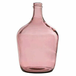 Paris Prix Vase Design en Verre Bouteille Déco 30cm Rose