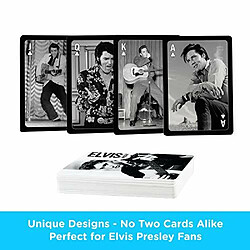 Avis Aquarius Elvis Presley - Jeu de cartes à jouer Elvis Presley Black & White