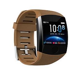 Wewoo Bracelet connecté Q11 Écran couleur TFT de 1,3 pouces IP67 étanche Bluetooth Smartwatchrappel d'appel de soutien / surveillance de la fréquence cardiaque / de la pression artérielle / du sommeil café