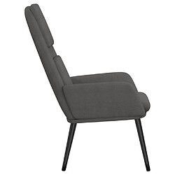 Avis vidaXL Chaise de relaxation Gris clair Tissu