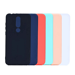 Wewoo Coque Souple Pour Nokia 6.1 Plus Candy Color TPU Case Vert pas cher