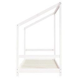 Maison Chic Lit simple Cadre de lit pour enfants,Lit d'Enfant Moderne blanc 90x190 cm bois de pin massif -MN67728 pas cher