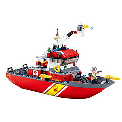 Universal Blocs de construction jouets compatibles ville incendie série camion de pompiers bateau garçon jouets pour la tête des enfants composant des blocs jouets 429 pièces