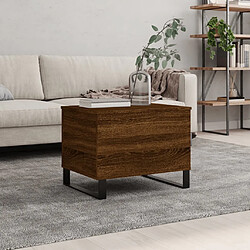 Maison Chic Tabls basse,Table Console pour salon Chêne marron 60x44,5x45 cm Bois d'ingénierie -MN78044