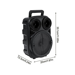 Avis Universal Haut-parleur Bluetooth portable haute puissance Subwoofer Subwoofer Music Center Support Auxiliary TF FM Radio Bluetooth Column Suspension Jupe | Haut-parleur portable (noir)