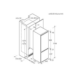 Combiné intégrable CANDY BCBF172N Smart Touch